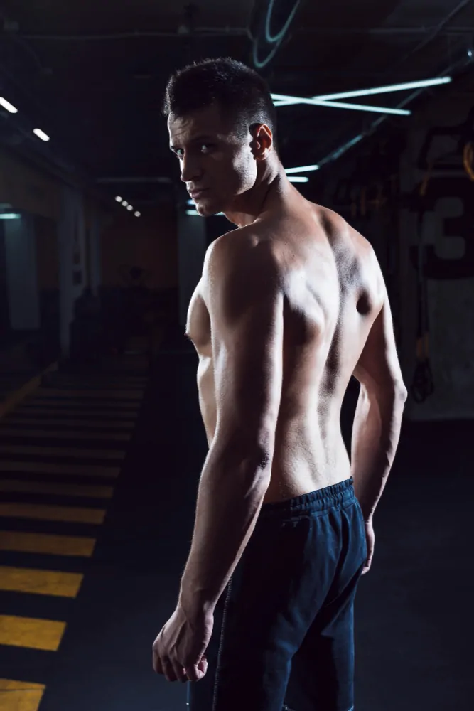 Fit young man results from 360 body lipo