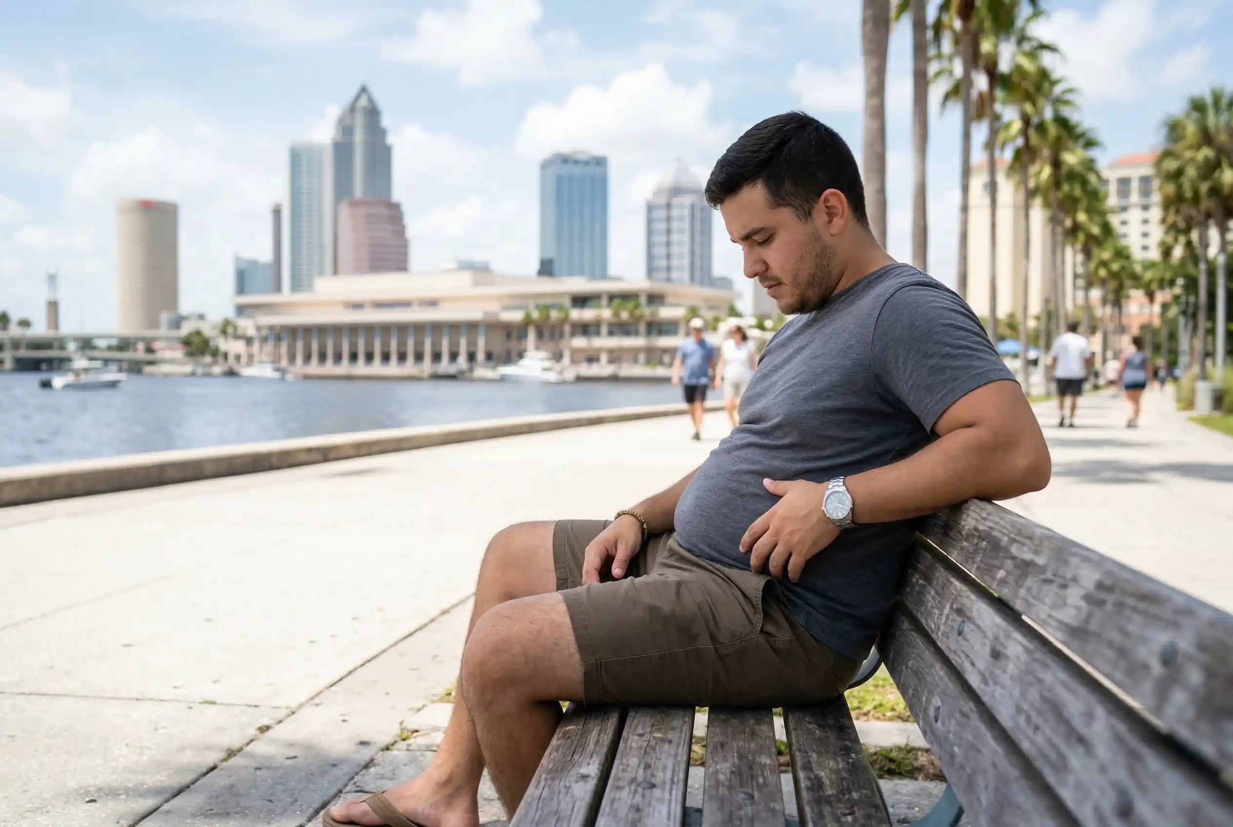 man with big belly