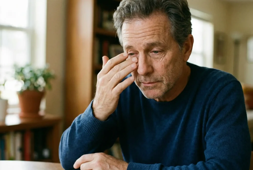 man with wrinkles