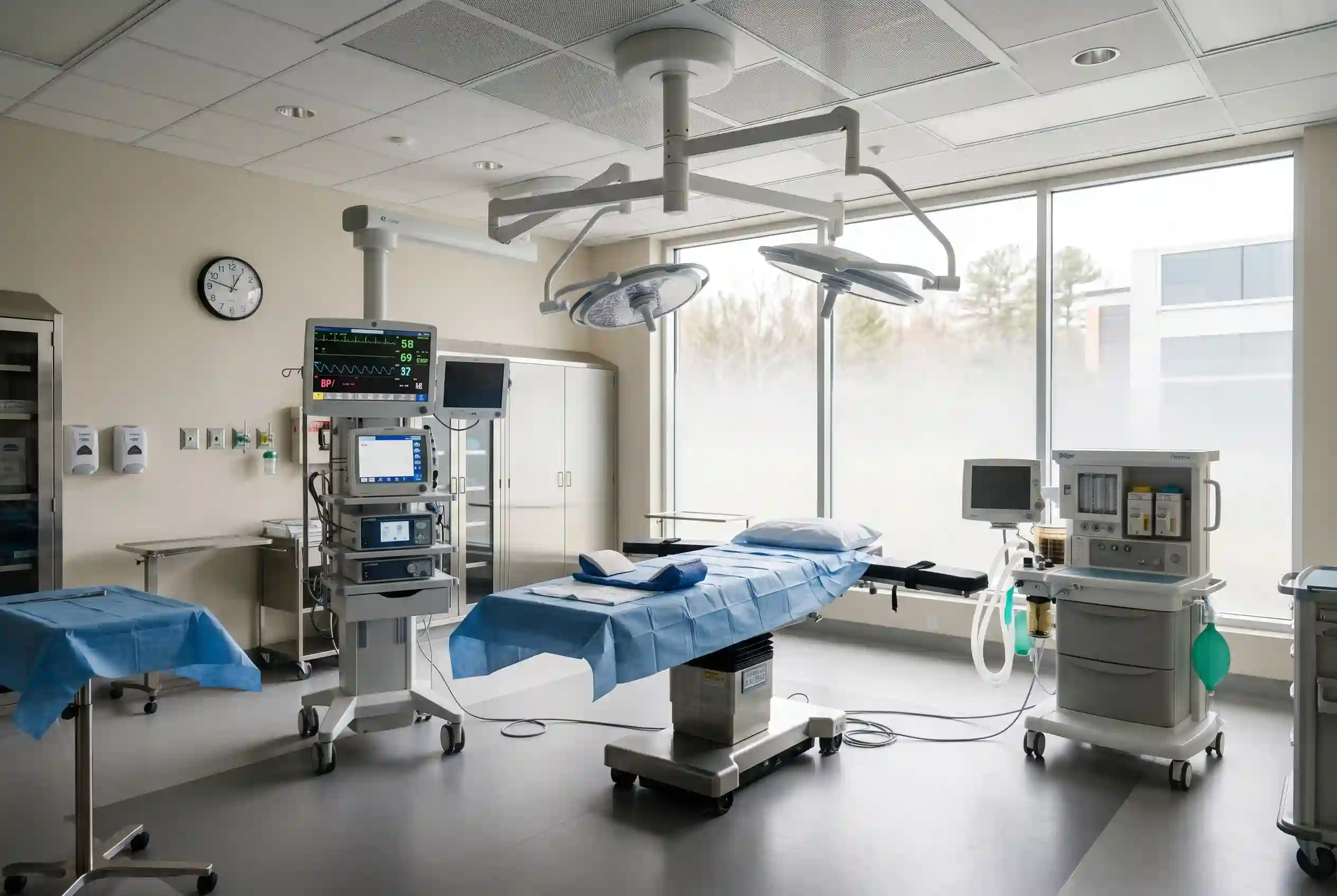 Accredited surgical suite where the safest liposuction method is performed