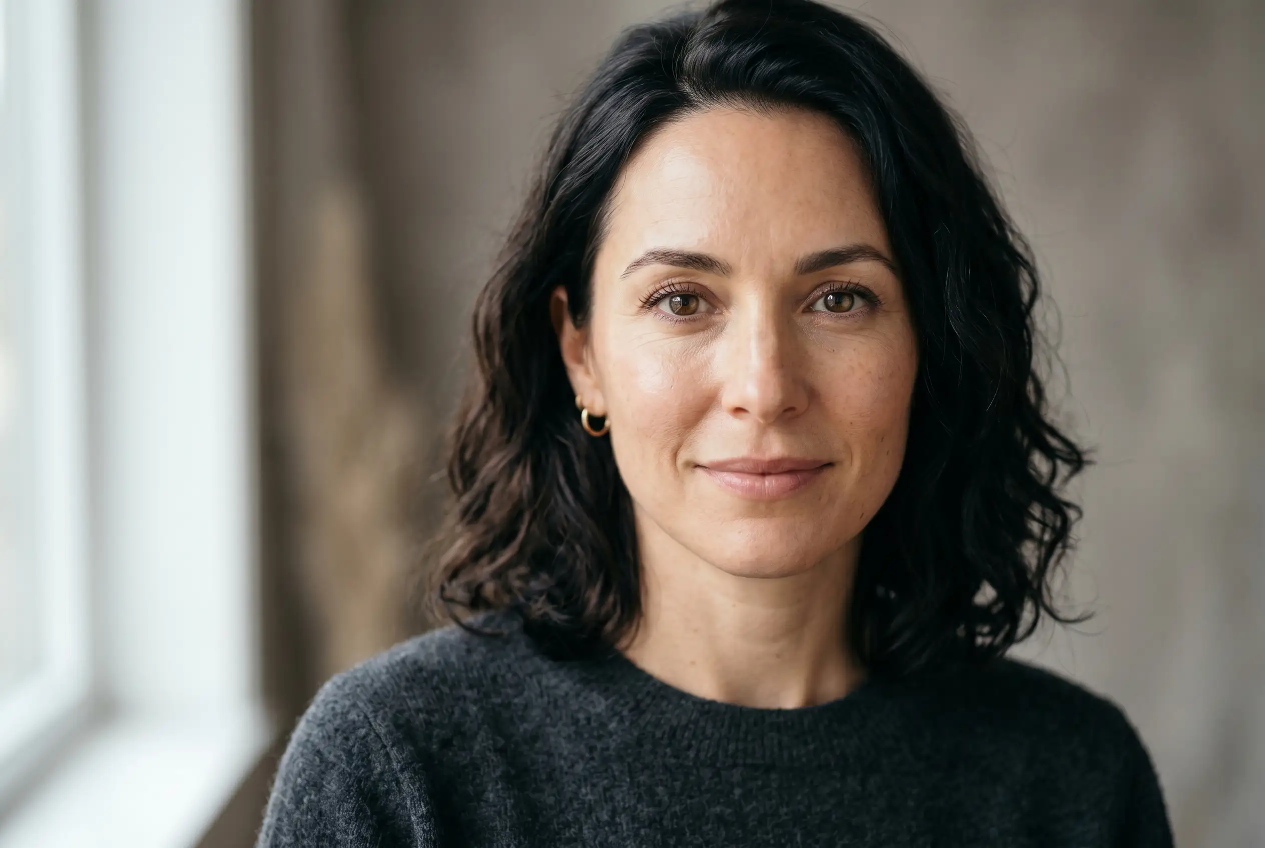 Woman with healthy radiant skin after PRP for the face treatment