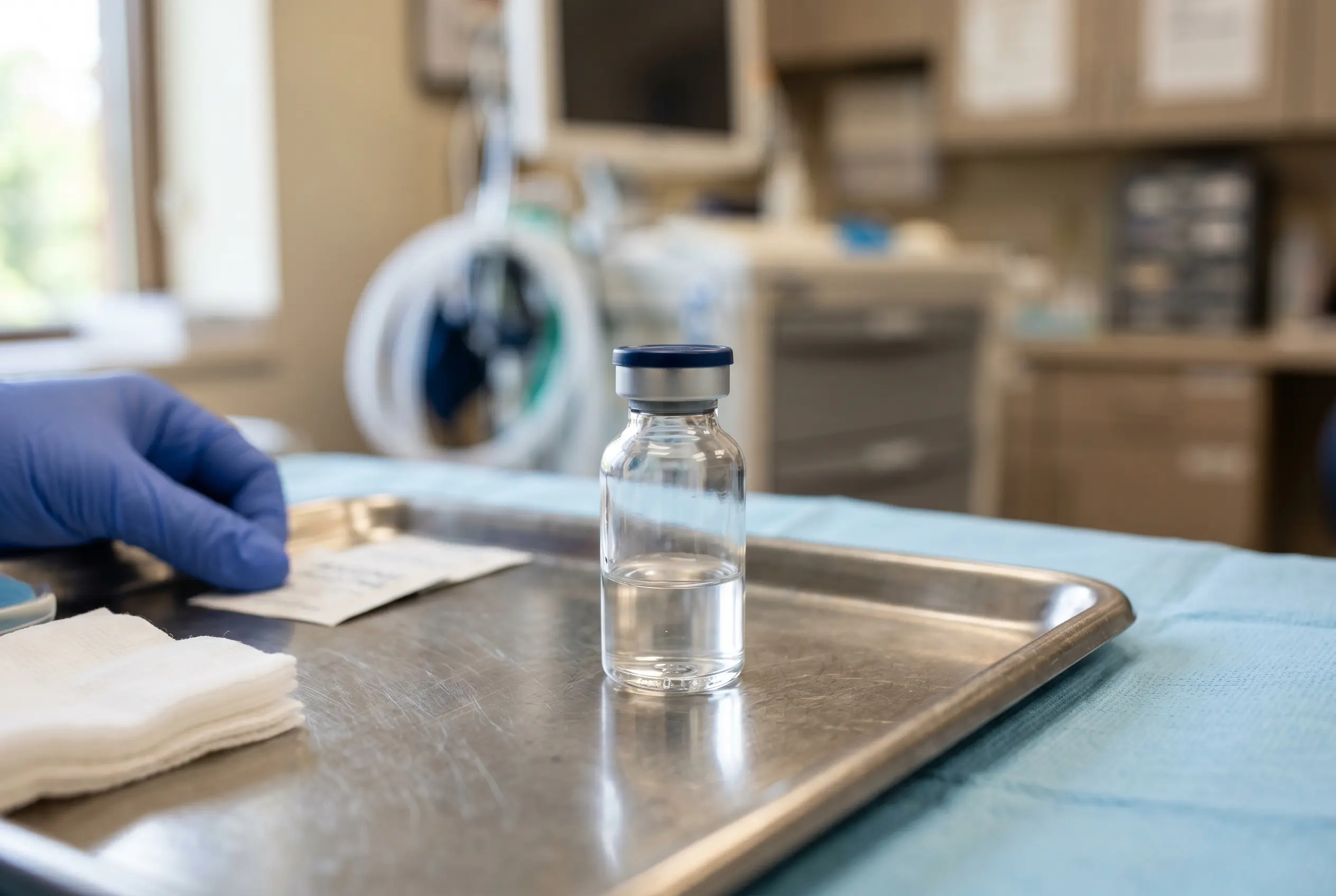 Clinical peptide vial used in Epitalon longevity therapy