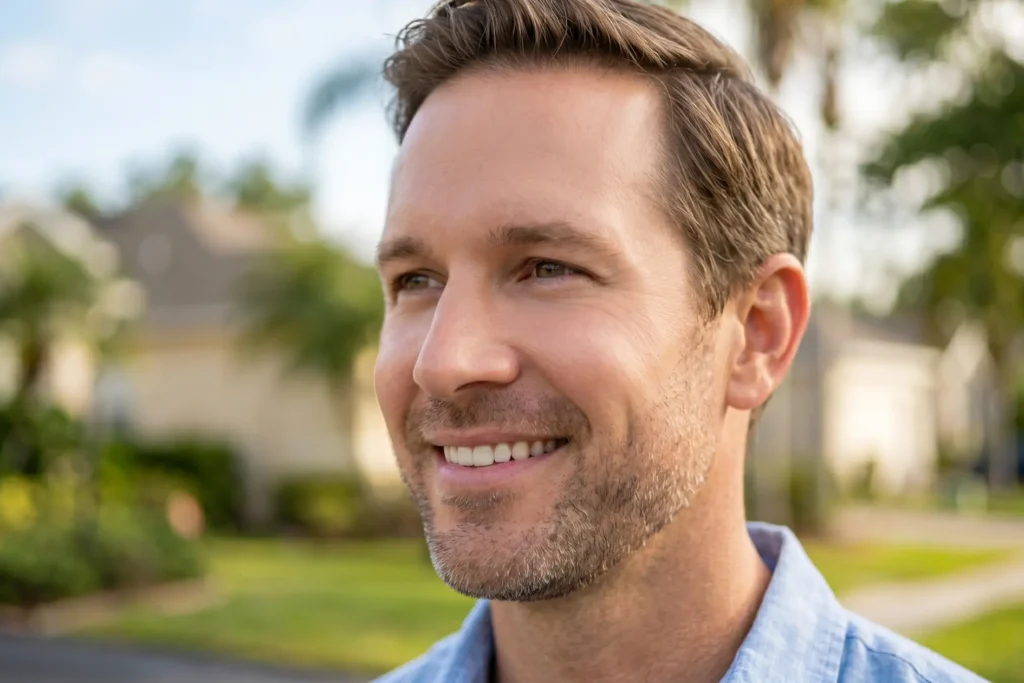 Man in his 40s after natural-looking Botox at Formation in Tampa