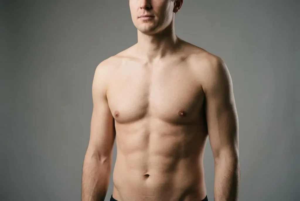 Natural athletic chest and abdominal definition from male HD liposuction in Tampa