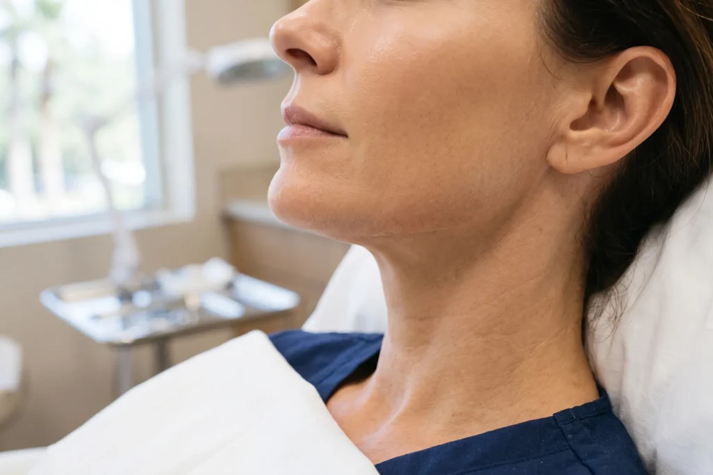 Firmer jawline and skin after a smooth PDO thread lift in Tampa