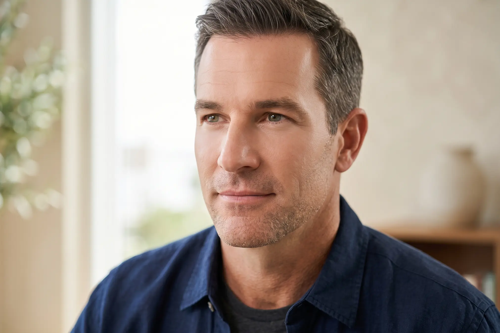 Man with a defined jawline, PDO thread lift page for Harbour Island Tampa