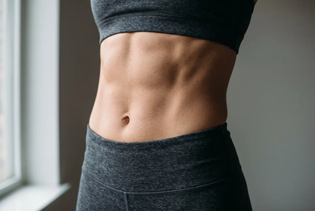Athletic midsection contour showing the diet-resistant areas liposuction candidates want refined