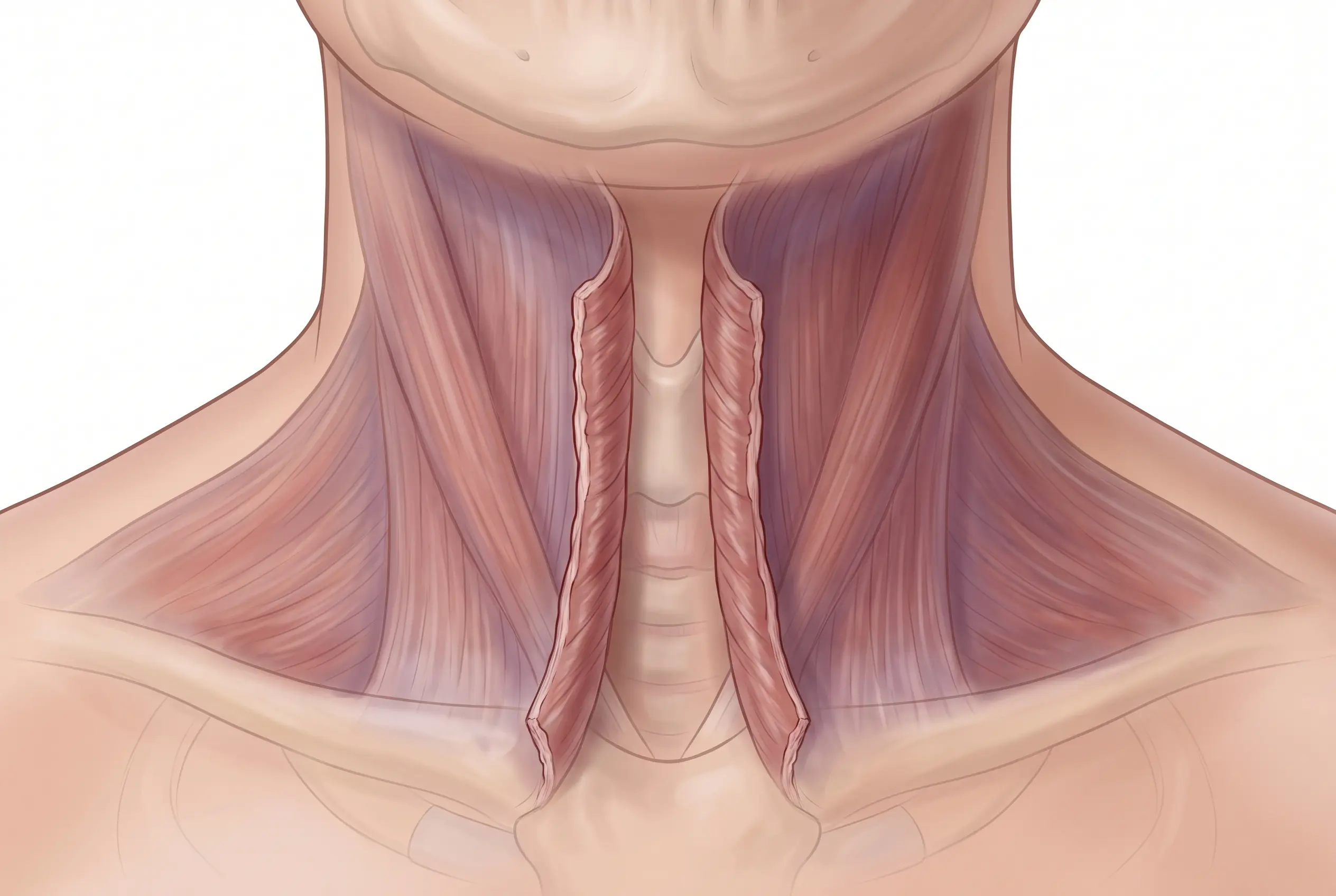 Profile illustration comparing recessed chin projection with a defined jaw and neck angle