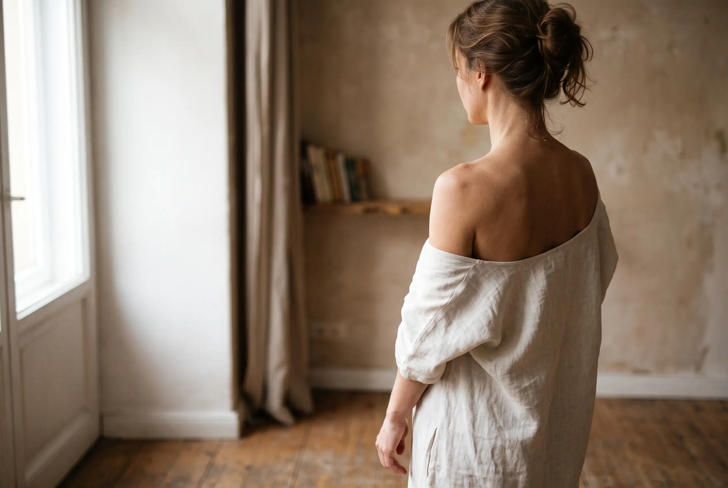 Upper trapezius and shoulder slope, the area treated by trapezius Botox