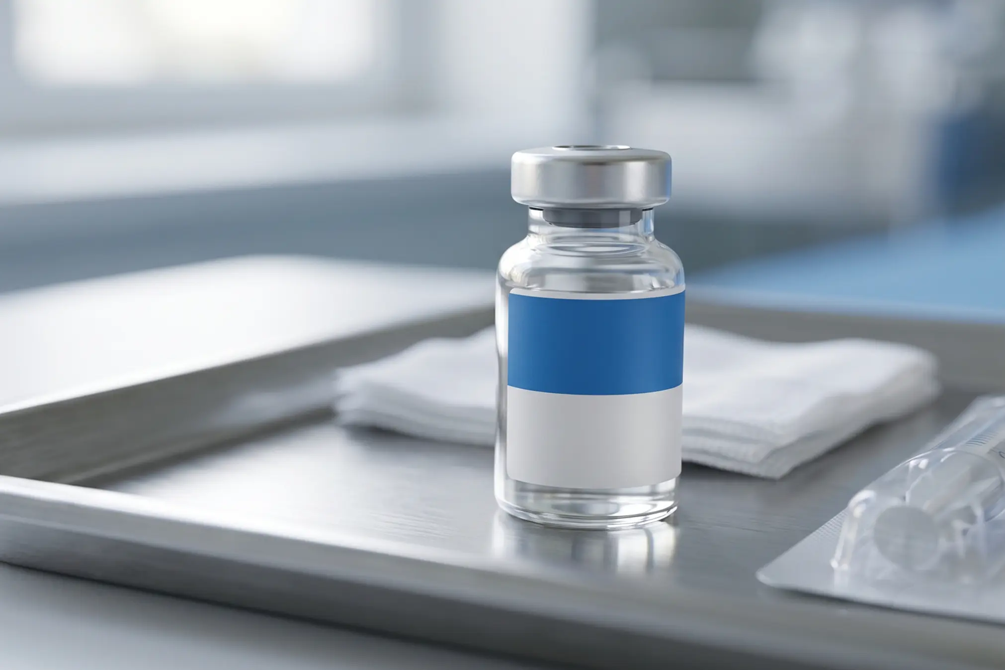 Clinical peptide vial used in TB 500 tissue repair discussion