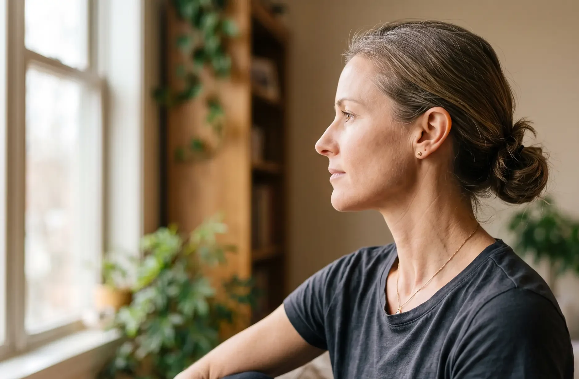 Firm jawline and neck after non-surgical neck tightening in Tampa