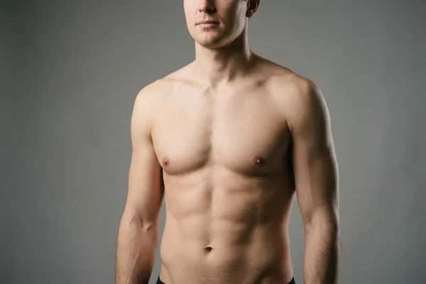Natural athletic chest and abdominal definition from male HD liposuction in Tampa