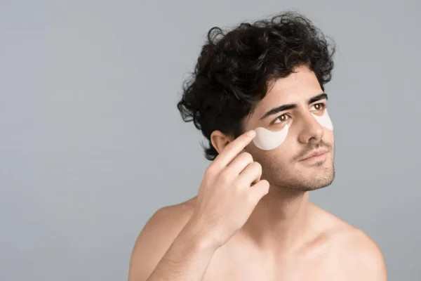 Man doing skincare after receiving Botox treatment