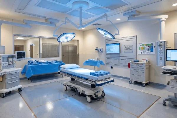 Accredited surgical facility used by qualified plastic surgeons