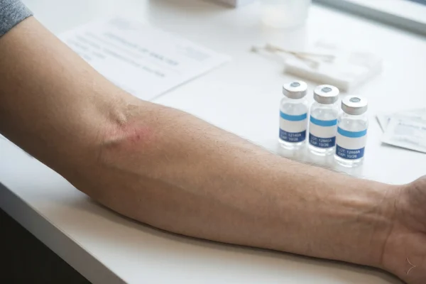Injection site reaction from unregulated peptide use