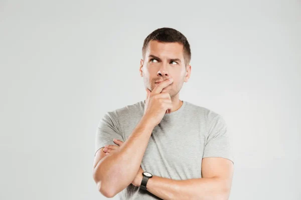 Man thinking about getting plastic surgery after weight loss
