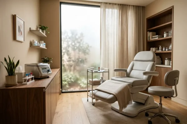 Private treatment room where PRP for hair loss is performed at a Tampa clinic