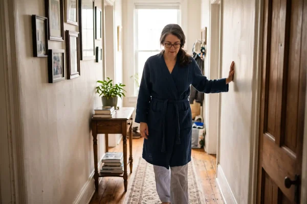 Early walking during tummy tuck recovery while wearing an abdominal compression garment