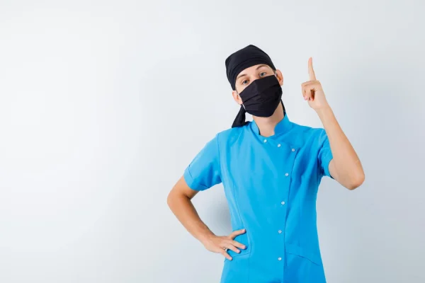 Plastic surgeon getting ready to fix a failed PDO thread lift