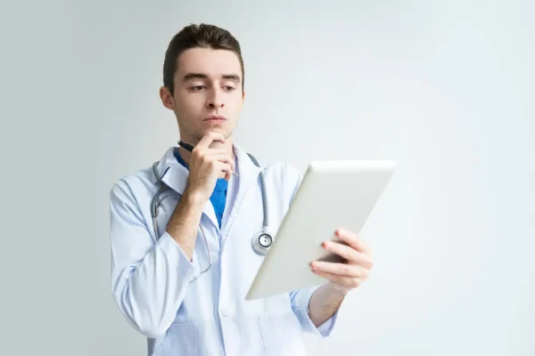 Plastic surgeon listing the safety guidelines on plastic surgery