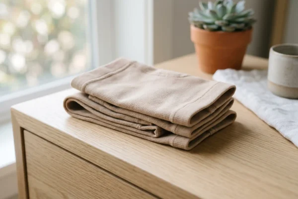 Compression garment worn for two to four weeks during liposuction recovery