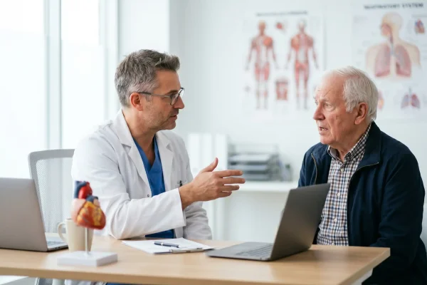 Patient asking a surgeon the right questions before booking a tummy tuck