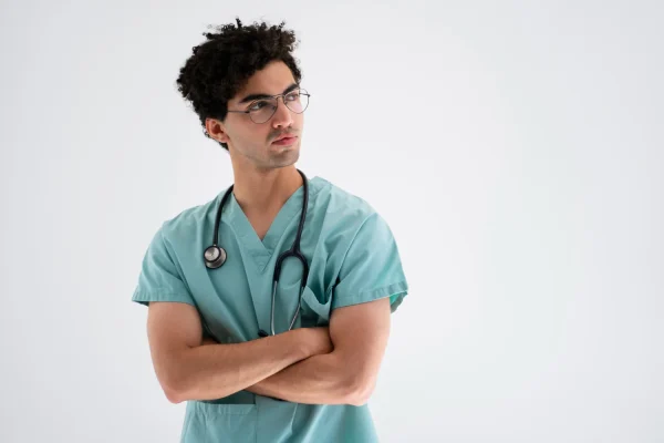 Plastic surgeon preparing for a MOTS-C therapy