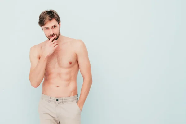 Fit man with toned physique showing results achievable with human grade tirzepatide medication