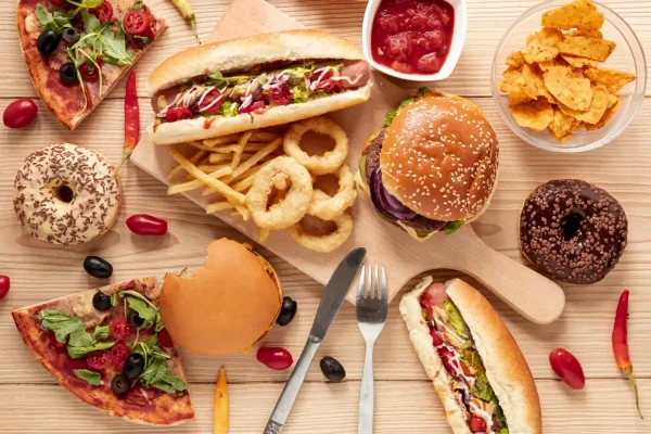 Processed-fast-food-including-burgers-pizza-fries-and-donuts-to-avoid-after-liposuction-surger