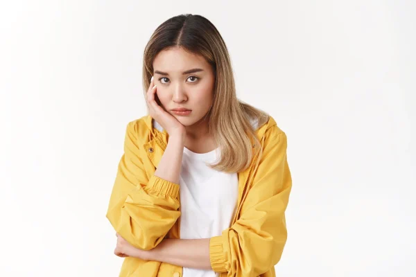 a sad young woman