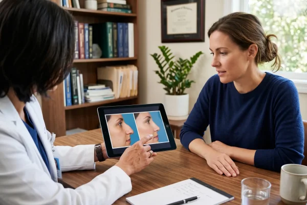 Choosing a board-certified FaceTite provider in Tampa during a consultation