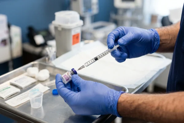 Clinician measuring a precise Botox dose to show how proper dosing prevents resistance