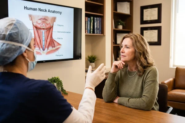Consult on when a neck lift beats non-surgical neck tightening.