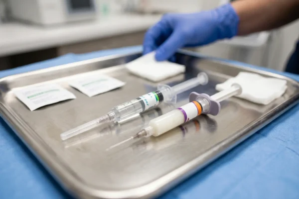 Dermal filler syringes for jawline jowl treatment