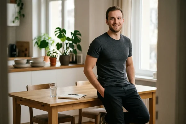Fit man after successful weight loss journey.