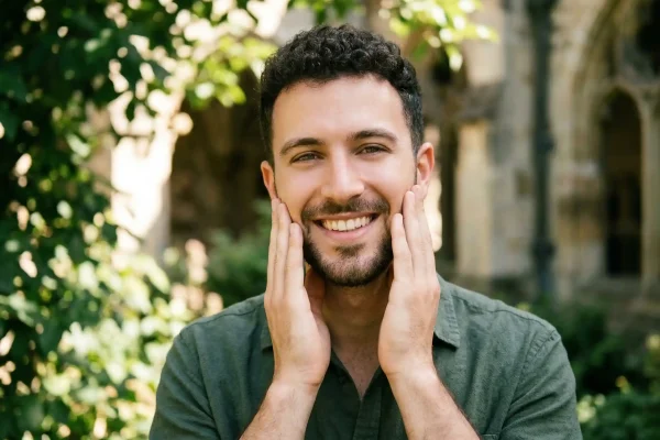 happy young man