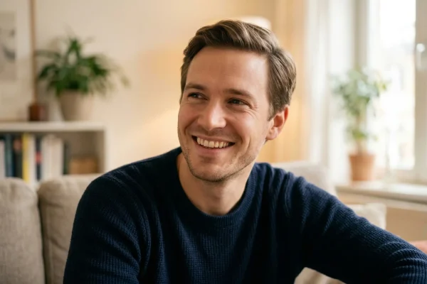 happy young man portrait
