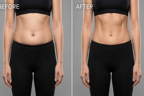 hd liposuction abdomen before after
