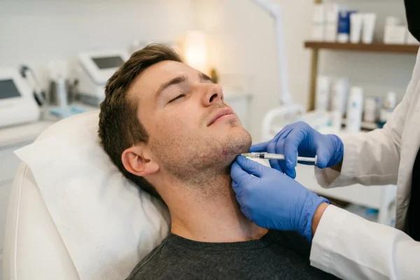 jawline treatment for man