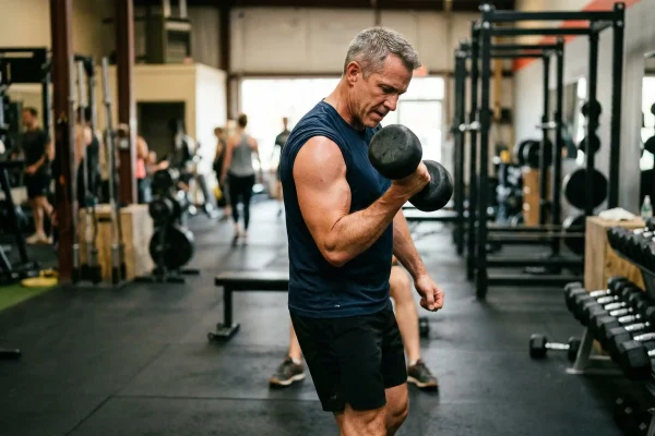 young man at the gym