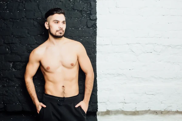 man posing
