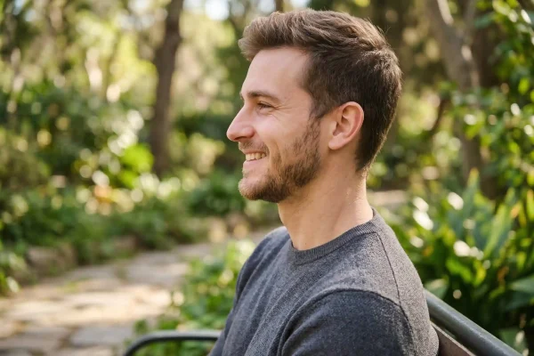 man side profile