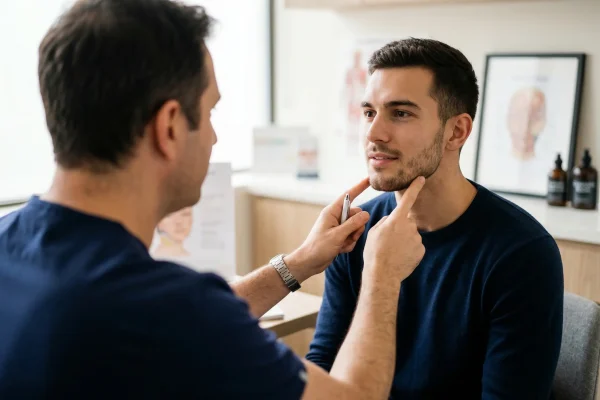 man with consultation