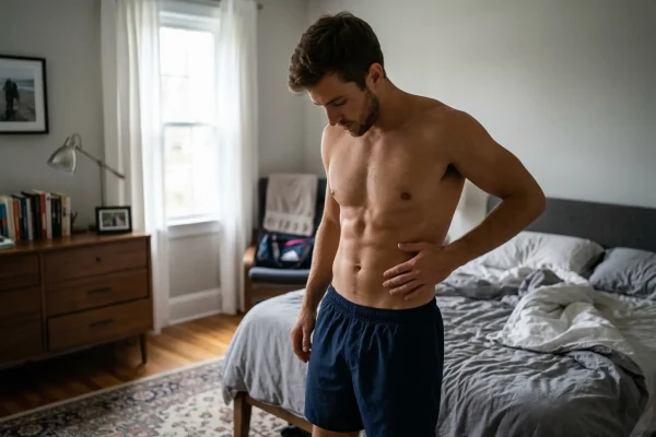 man with fit abdomen