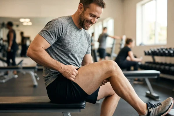 man with good thigh muscle