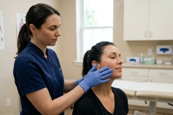 Guided manual release used to smooth PDO thread lumps at a Tampa clinic