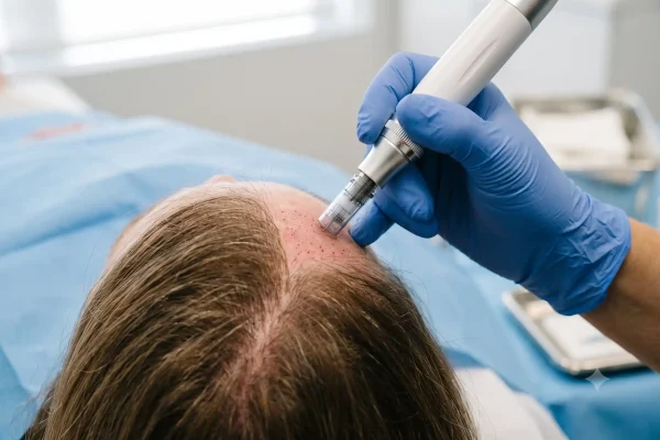 Microneedling paired with PRP injections to boost growth factor release