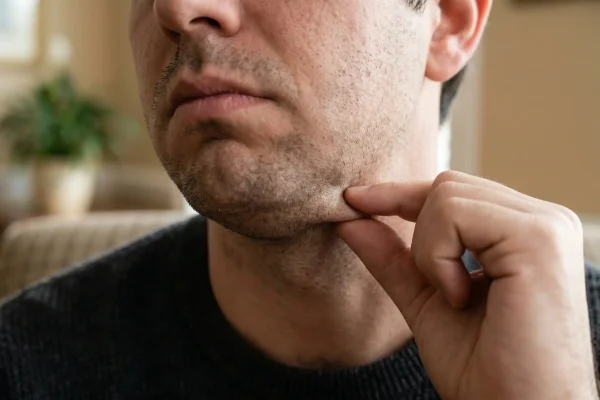 man with fat neck