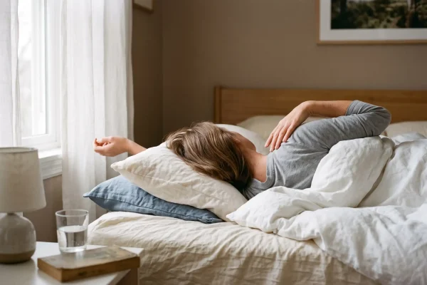Patient feeling more rested after a tummy tuck, driven by lifestyle not hormone change