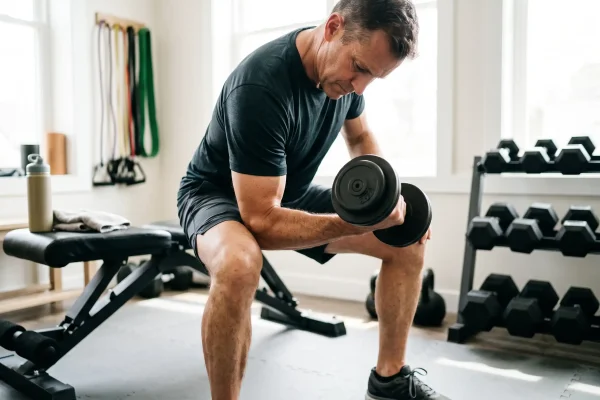 Patient strength training to support NAD+ peptide therapy results
